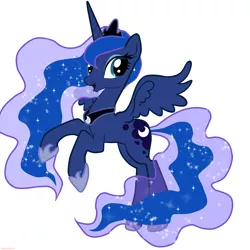 Size: 5000x5000 | Tagged: absurd resolution, artist:nezhenkalove, derpibooru import, happy, princess luna, safe, simple background, solo, vector, white background