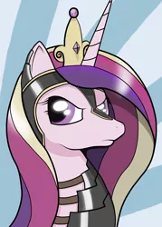 Size: 2250x3135 | Tagged: armor, artist:akkiv, bust, derpibooru import, princess cadance, safe, solo