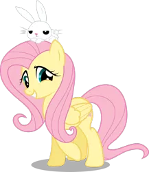Size: 1600x1843 | Tagged: angel bunny, artist needed, derpibooru import, fluttershy, safe, simple background, source needed, transparent background, vector