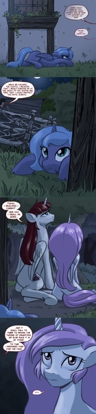 Size: 875x3761 | Tagged: alicorn, artist:robd2003, comic, derpibooru import, lauren faust, moon-fall, oc, oc:fausticorn, pink-mane celestia, princess celestia, princess luna, safe, tumblr, younger