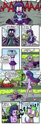 Size: 1600x4800 | Tagged: dead source, suggestive, artist:giyganmage, derpibooru import, spike, twilight sparkle, dog, equestria girls, equestria girls (movie), ass, belly button, bra, breasts, butt, car, casual nudity, cleavage, clothed male nude female, clothes, comic, crossover, doug, doug funnie, exhibitionism, exploitable meme, feet, female, meme, mosquito valentine, nudity, panties, plot, practitioner of naturism, public nudity, skeeter, spike the dog, sunglasses, twibutt, twiscream, underwear, undressing, unembarrassed nude female, we don't normally wear clothes