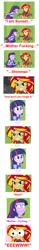 Size: 1000x6401 | Tagged: suggestive, derpibooru import, edit, edited screencap, screencap, sunset shimmer, twilight sparkle, equestria girls, equestria girls (movie), comic, duo, eye, eyes, me gusta, meme, screencap comic, simple background, special eyes, twismile, vulgar, white background