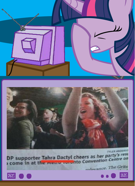 Size: 563x771 | Tagged: derpibooru import, dinosaur, exploitable meme, facehoof, meme, name, newspaper, obligatory pony, pterodactyl, safe, tv meme, twilight sparkle, win