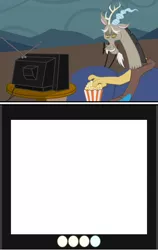 Size: 432x684 | Tagged: artist:death-driver-5000, derpibooru import, discord, exploitable meme, meme, obligatory pony, safe, template, tv meme