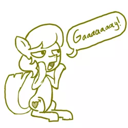 Size: 504x504 | Tagged: artist:ficficponyfic, colt, derpibooru import, male, oc, oc:golden brisk, reaction image, safe, solo, trap, unofficial characters only