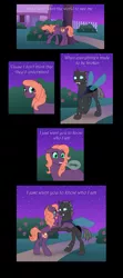 Size: 719x1625 | Tagged: safe, artist:merrypaws, derpibooru import, oc, oc:cotton, oc:greg, unofficial characters only, changeling, pony, comic:iris, comic, crying, flower, happy, happy ending, interspecies, love, sad, tears of joy, teary eyes