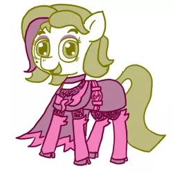 Size: 576x576 | Tagged: safe, derpibooru import, oc, oc:golden brisk, unofficial characters only, earth pony, pony, clothes, colt, cosplay, costume, crossdressing, femboy, male, shezow, solo, stallion, trap