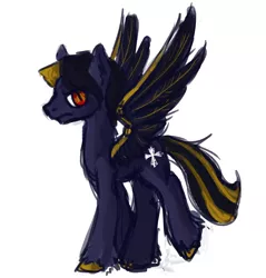 Size: 1280x1338 | Tagged: safe, artist:tracymod, derpibooru import, oc, oc:nightraxx, unofficial characters only, pegasus, pony, cross, goth, gothic, nightraxx, red eyes, solo