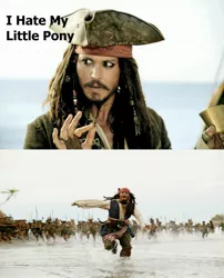 Size: 2404x2976 | Tagged: barely pony related, caption, derpibooru import, exploitable meme, hater, jack sparrow, meme, reaction image, safe, unpopular opinion sparrow