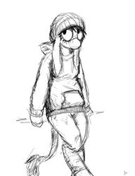 Size: 1280x1670 | Tagged: anthro, anthro oc, artist:gordonfreeguy, clothes, derpibooru import, donkey, femdonk, freckles, hat, hoodie, oc, rule 63, safe, solo, unofficial characters only