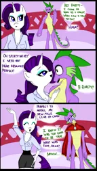 Size: 4000x7000 | Tagged: safe, artist:wickedsilly, derpibooru import, rarity, spike, anthro, comic, female, male, shipping, sparity, straight