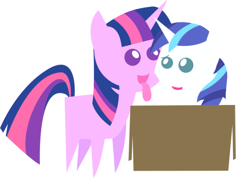 Size: 912x690 | Tagged: safe, derpibooru import, shining armor, twilight sparkle, pony, friendship is witchcraft, box, brother and sister, colt, female, filly, francis sparkle, incest, infidelity, inverted mouth, licking, male, not creepy, not incest, pointy ponies, pony in a box, shiningsparkle, shipping, siblings, simple background, straight, tongue out, transparent background, twicest, vector