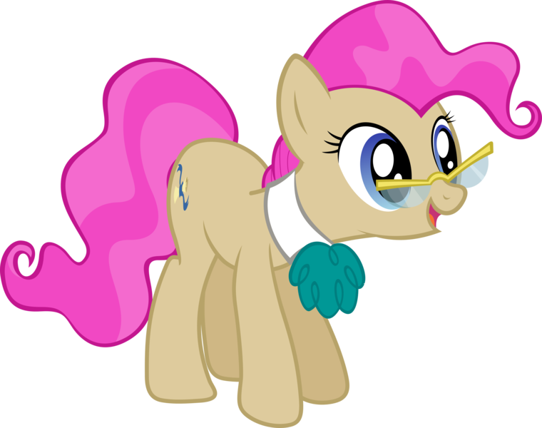 Size: 6000x4735 | Tagged: absurd resolution, artist:sairoch, derpibooru import, excited, glasses, mayor mare, non-dyed mayor, pink hair, safe, simple background, smiling, solo, transparent background, vector