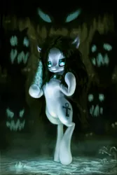 Size: 1440x2160 | Tagged: safe, artist:assasinmonkey, derpibooru import, oc, oc:morbid malign, unofficial characters only, pony, bipedal, necromancer, necromancy, solo