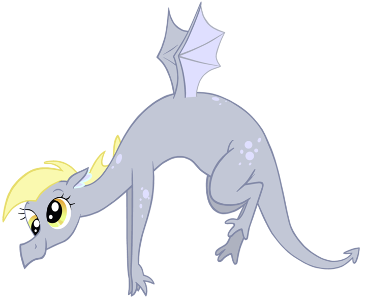 Size: 850x702 | Tagged: artist:queencold, derpibooru import, derpy hooves, dragon, dragoness, dragonified, female, safe, simple background, solo, species swap, transparent background