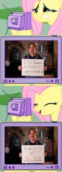 Size: 511x1403 | Tagged: derpibooru import, exploitable meme, father, feels, fluttercry, fluttershy, gay, gay pride, it's ok to be gay, male, meme, obligatory pony, pride, safe, sign, text, tv meme