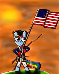 Size: 2519x3165 | Tagged: american revolution, artist:shiningarmor22, derpibooru import, flag, history, rainbow dash, safe, solo, united states