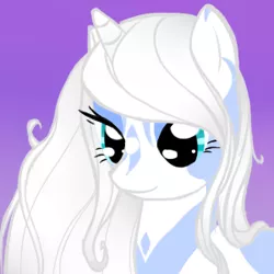 Size: 300x300 | Tagged: safe, artist:celerypony, derpibooru import, oc, oc:myrle, unofficial characters only, pony, unicorn, female, lidded eyes, mare, profilepic, solo