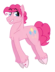Size: 1108x1448 | Tagged: artist:ordinarydraw, bubble berry, chest fluff, derpibooru import, pinkie pie, rule 63, safe, simple background, solo, stubble, transparent background, unshorn fetlocks, vector