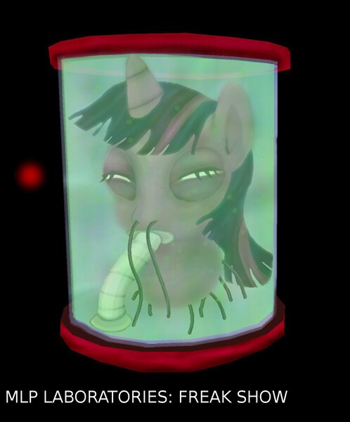 Size: 1286x1550 | Tagged: grimdark, artist:neustrasbourg, derpibooru import, twilight sparkle, unicorn, disembodied head, female, head in a jar, mare, solo