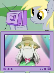 Size: 440x600 | Tagged: safe, derpibooru import, derpy hooves, pegasus, pony, exploitable meme, female, headmaster moldavite, jewelpet, mare, meme, obligatory pony, sanrio, sega, tv meme