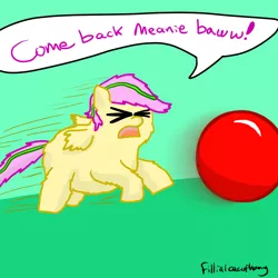 Size: 720x720 | Tagged: artist:fillialcacophony, ball, derpibooru import, fluffy pony, fluffy pony original art, safe, solo