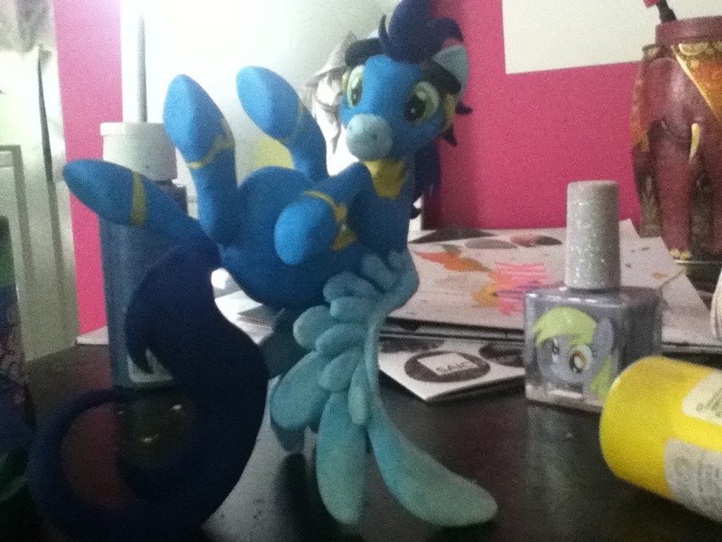 Size: 960x720 | Tagged: safe, derpibooru import, derpy hooves, soarin', pegasus, pony, craft, female, irl, mare, photo, sculpture