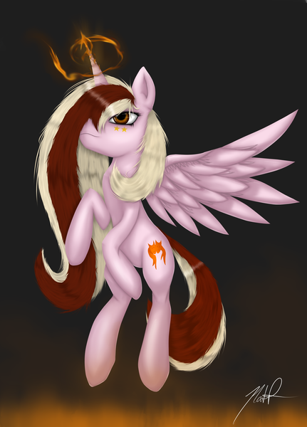 Size: 2300x3200 | Tagged: safe, artist:ephemurai, derpibooru import, oc, unofficial characters only, alicorn, pony, alicorn oc, horn, solo, wings