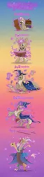 Size: 682x2700 | Tagged: safe, artist:celestiathegreatest, derpibooru import, discord, star swirl the bearded, pony, unicorn, alicorn amulet, cape, clothes, colt, comic, corrupted, discord is star swirl, foal, gradient background, life cycle, magic, magic aura, male, stallion, telekinesis, transformation, wizard