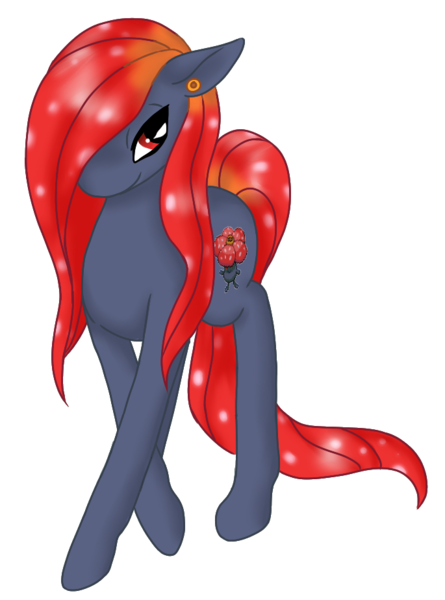 Size: 685x924 | Tagged: safe, artist:mondlichtkatze, derpibooru import, ponified, pony, vileplume, pokémon, solo