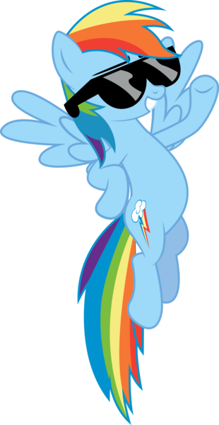 Size: 5954x11519 | Tagged: absurd resolution, artist:mrcabezon, derpibooru import, rainbow dash, safe, simple background, solo, sunglasses, transparent background, vector