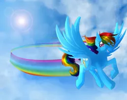 Size: 828x648 | Tagged: artist:neko-luvz, derpibooru import, flying, rainbow dash, safe, solo