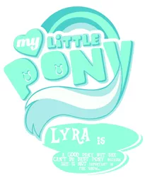 Size: 1024x1250 | Tagged: artist:jamescorck, best pony, derpibooru import, edit, logo, logo edit, lyra heartstrings, meme, meme twist, my little pony logo, safe, title card