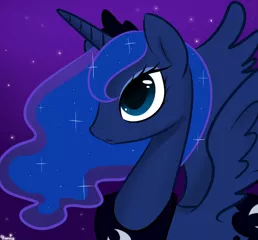 Size: 700x650 | Tagged: artist:muppidupp, derpibooru import, night, princess luna, safe, solo