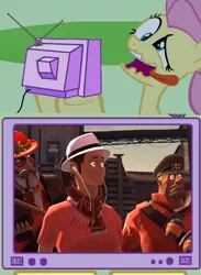 Size: 560x767 | Tagged: artist:theinvertedshadow, derp, derpibooru import, exploitable meme, faic, femscout, fluttershy, fuck shit sound.video, meme, obligatory pony, rule 63, safe, scout, sniper, soldier, something about canadian cyclops and world domination.shoryuken.mp4, team fortress 2, tv meme, wat