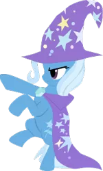 Size: 211x351 | Tagged: safe, artist:ghost, derpibooru import, trixie, pony, unicorn, bipedal, female, frown, mare, simple background, solo, transparent background, vector