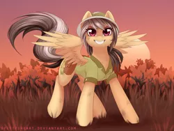 Size: 1600x1200 | Tagged: artist:spittfireart, cute, daring do, derpibooru import, safe, solo, sunset