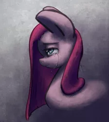 Size: 1639x1828 | Tagged: artist:chromaskunk, artist:leadhooves, crying, derpibooru import, pinkamena diane pie, pinkie pie, sad, semi-grimdark, solo