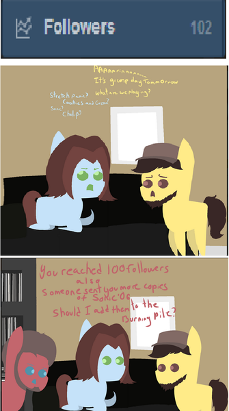 Size: 648x1162 | Tagged: safe, derpibooru import, ponified, pony, arin hanson, barry kramer, egoraptor, game grumps, jontron, pointy ponies, tumblr