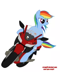 Size: 1689x2017 | Tagged: safe, artist:orang111, derpibooru import, rainbow dash, pegasus, pony, chinese character, motorcycle, rider, run, solo