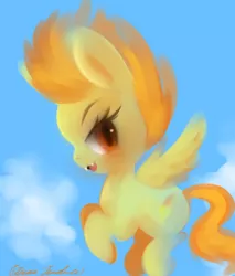 Size: 512x600 | Tagged: artist:pipomanager-mimmi, derpibooru import, female, filly, safe, solo, spitfire