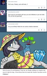 Size: 601x970 | Tagged: ask, derpibooru import, diamond dog, diamond dogified, female, female diamond dog, raridog, rarity, safe, species swap, tumblr