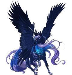 Size: 3600x3771 | Tagged: safe, artist:germandark, derpibooru import, princess luna, alicorn, pony, hoers, jewelry, raised hoof, realistic, regalia, simple background, solo, transparent background