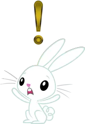 Size: 7039x10217 | Tagged: absurd resolution, angel bunny, artist:fureox, derpibooru import, exclamation point, safe, simple background, solo, transparent background, vector