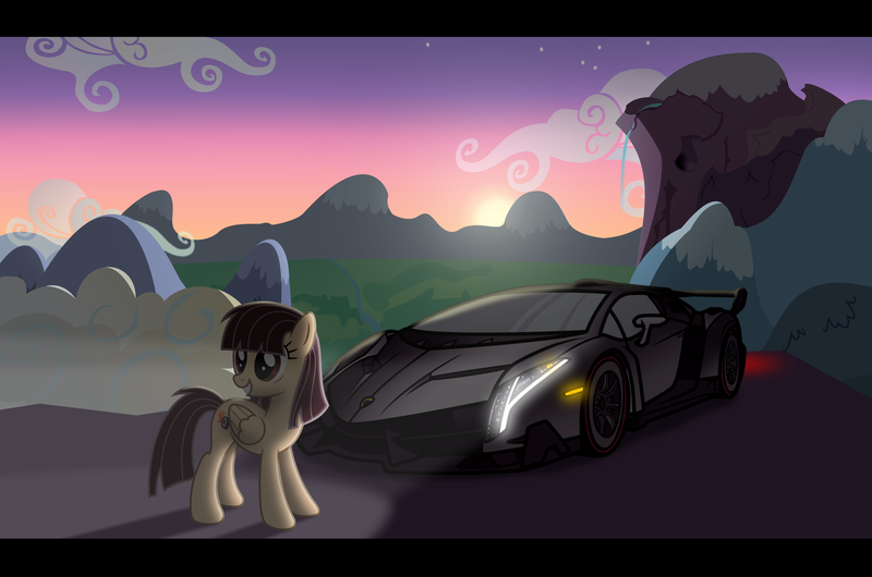 Size: 4723x3128 | Tagged: artist:astralmelodia, car, derpibooru import, hypercar, lamborghini, lamborghini veneno, safe, sibsy, solo, supercar, wild fire