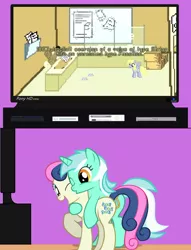 Size: 612x800 | Tagged: safe, derpibooru import, bon bon, derpy hooves, lyra heartstrings, sweetie drops, earth pony, pegasus, pony, unicorn, exploitable meme, female, male, mare, meme, obligatory pony, one eye closed, pony hd, stallion, tv meme