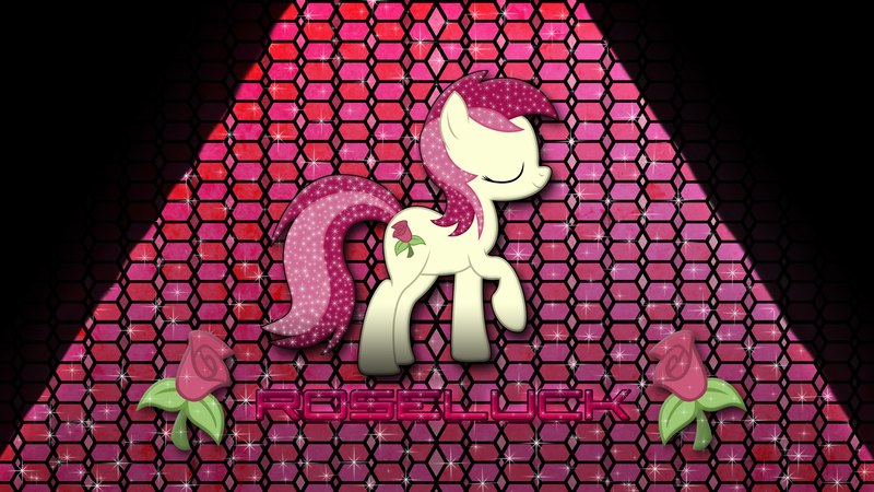 Size: 2732x1536 | Tagged: artist:jamesg2498, cutie mark, derpibooru import, flower, rose, roseluck, safe, solo, sparkles, vector, wallpaper