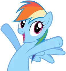 Size: 4151x4490 | Tagged: absurd resolution, artist:dentist73548, derpibooru import, fall weather friends, happy, rainbow dash, reaction image, safe, simple background, solo, transparent background, vector