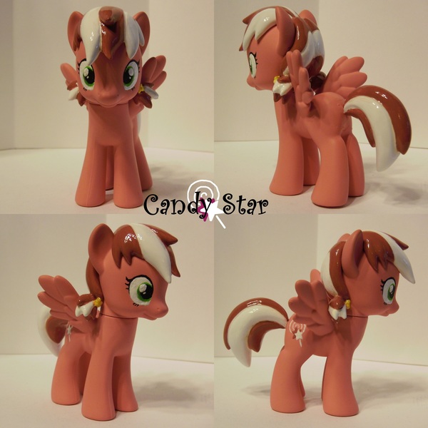 Size: 2400x2400 | Tagged: safe, artist:shearx, derpibooru import, oc, oc:candy star, unofficial characters only, pegasus, pony, brushable, custom, figure, irl, photo, toy