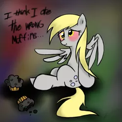 Size: 900x900 | Tagged: safe, artist:fullmetalpikmin, derpibooru import, derpy hooves, pegasus, pony, bloodshot eyes, drugs, female, food, high, mare, marijuana, muffin, solo, stoner